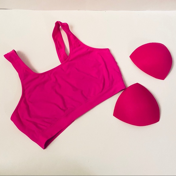 Fruit of the Loom Other - Fruit of the Loom Padded Pink U-Back Sports Bra